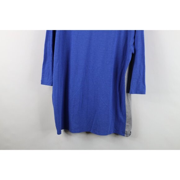 Nike Mens Large Faded Milwaukee Brewers Baseball 3/4 Sleeve Raglan T-Shirt Gray - Picture 16 of 16